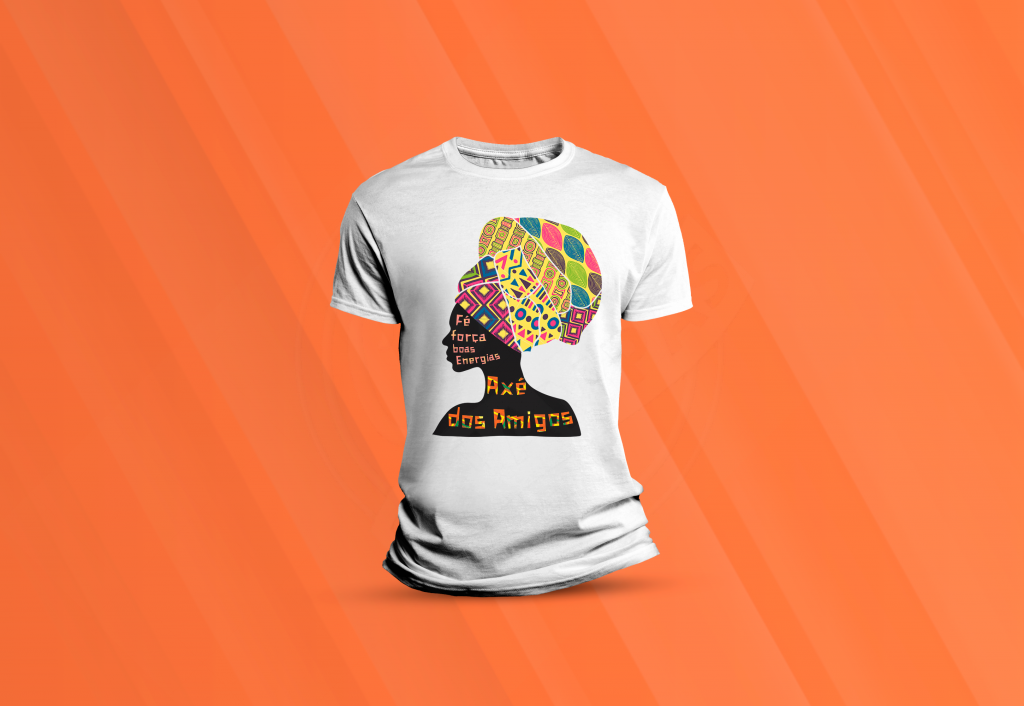 ARTE PARA CAMISETA - RELIGIÃO - UMBANDA - AXÉ DOS AMIGOS-935