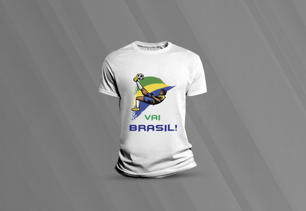 ARTE PARA CAMISETA - COPA DO MUNDO - VAI BRASIL PLAYER-198