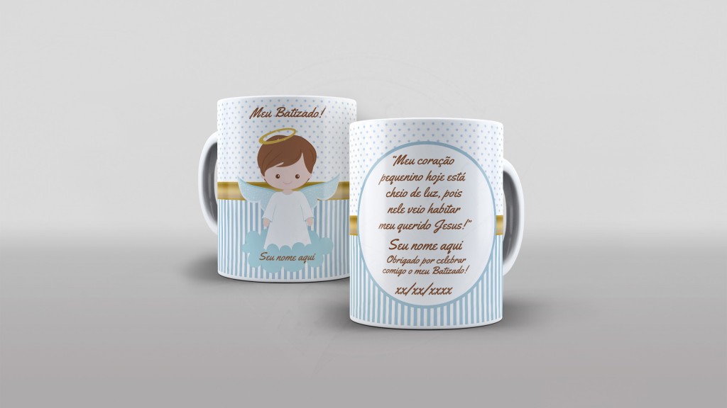 ESTAMPA PARA CANECA - MEU BATIZADO-573