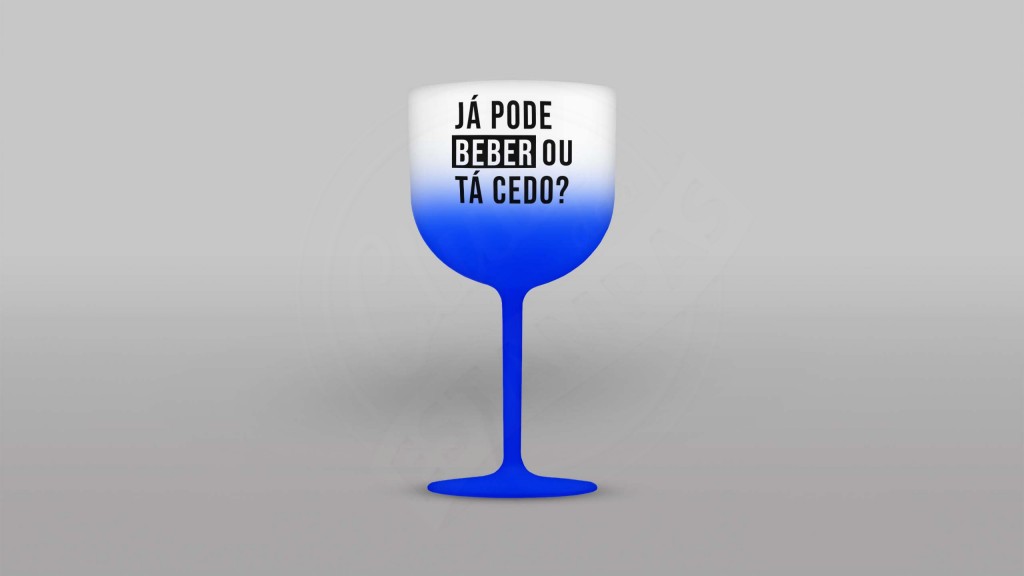 ARTE PARA TAÇA DE GIN - JÁ PODE BEBER OU TÁ CEDO-834