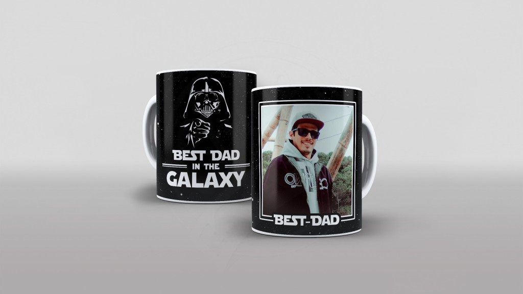 ARTE PARA CANECAS - DIA DOS PAIS - BEST DAD IN THE GALAXY-1911