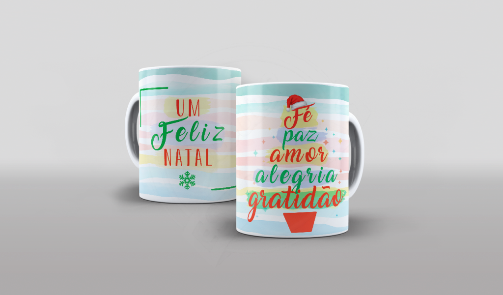 ARTE PARA CANECAS - ÁRVORE DE NATAL-2313