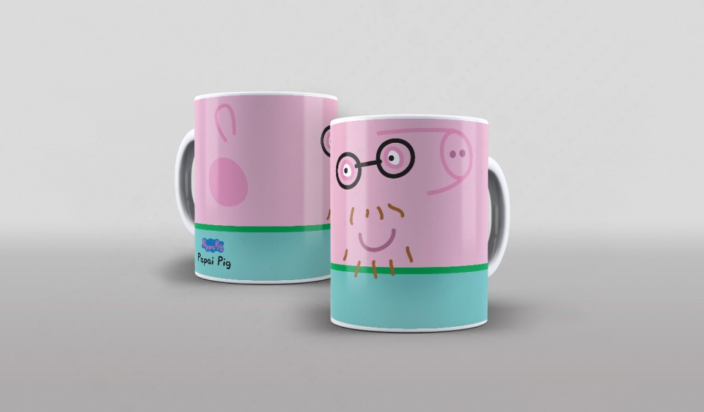 ARTE PARA CANECA - PAPAI PIG-3002