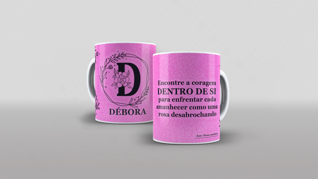 ARTE PARA CANECA COM NOME - ENCONTRE A CORAGEM DENTRO DE SI PARA ENFRENTAR ...-3280