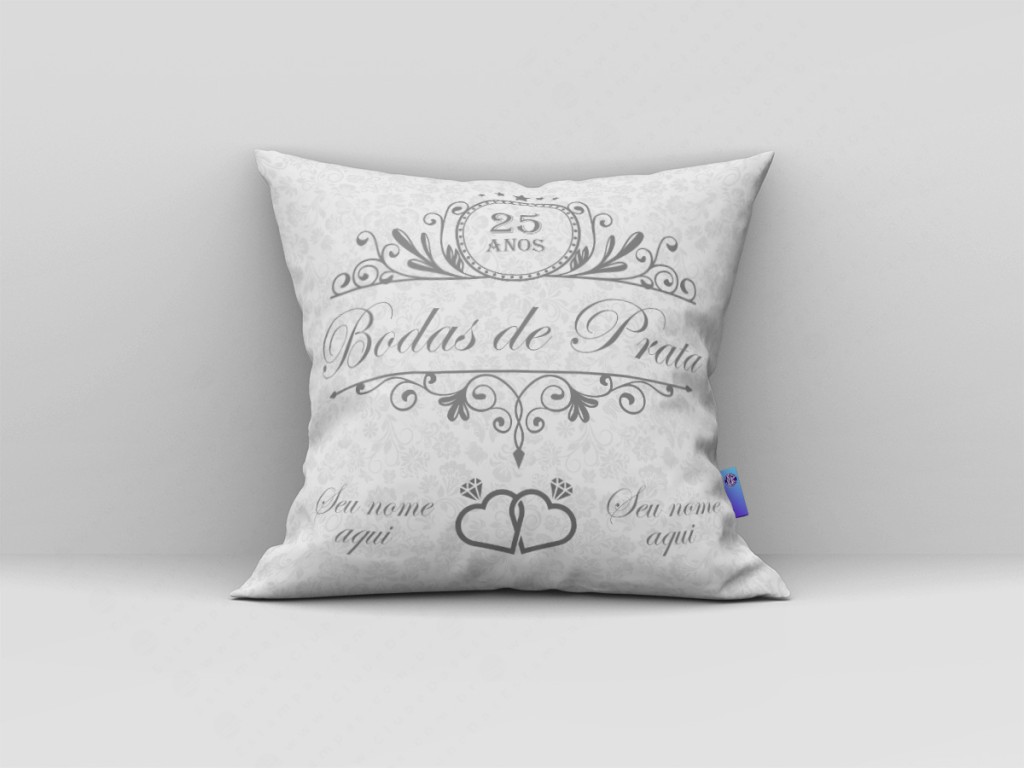ARTE PARA ALMOFADA - BODAS DE PRATA-3644