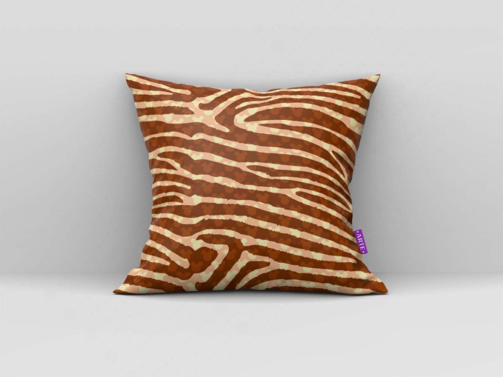 ARTE PARA ALMOFADA DE TEXTURA DE ZEBRA - KIT MICKEY MOUSE SAFARI-5266