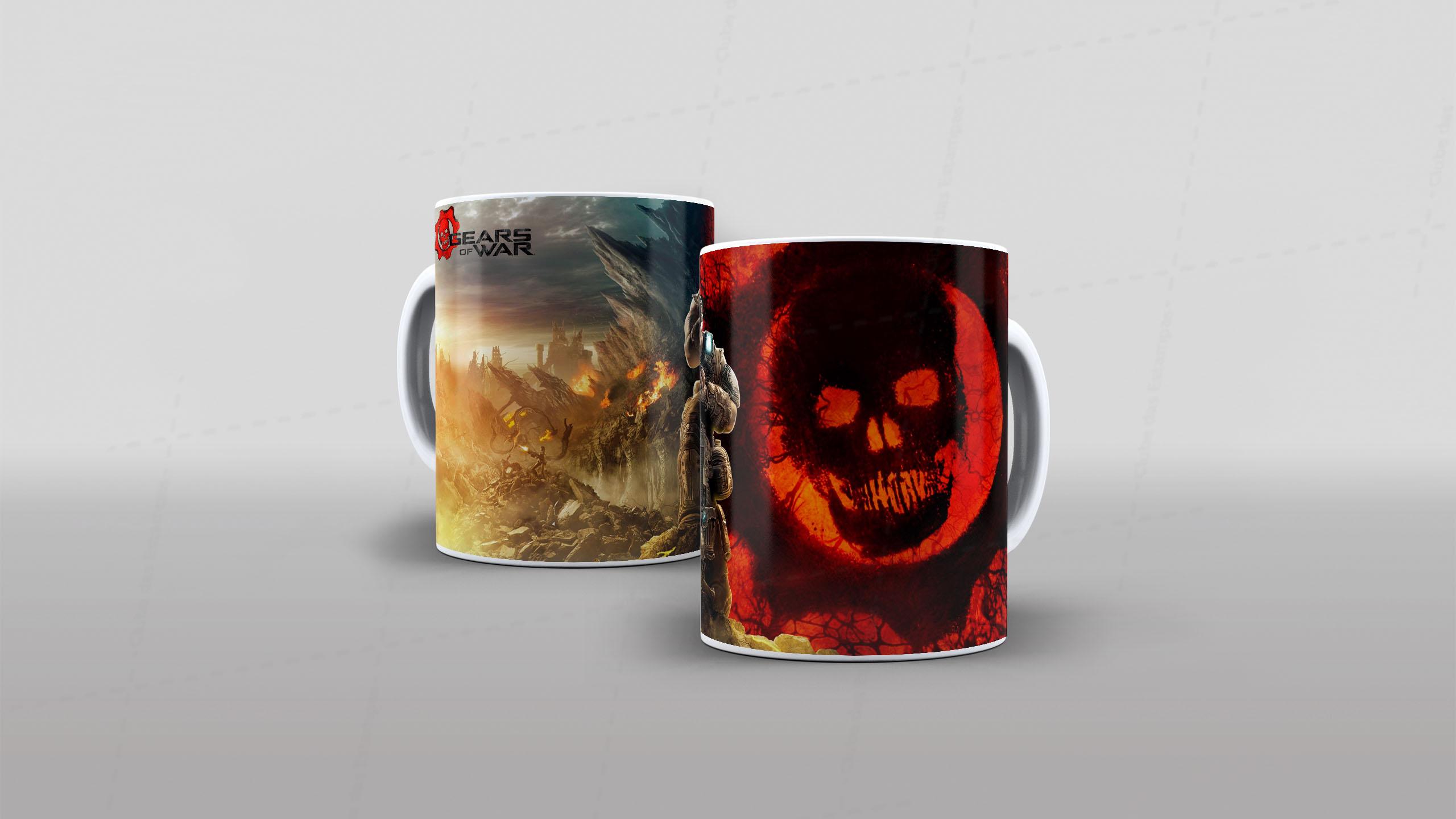 Arte Gears Of War tema video-game (18-7322