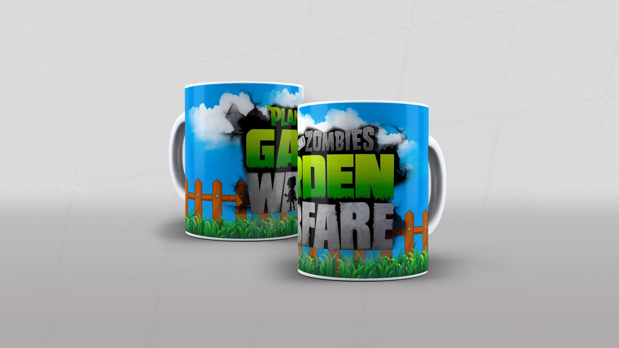 Arte Planta vs Zumbi tema video-game (12-7621